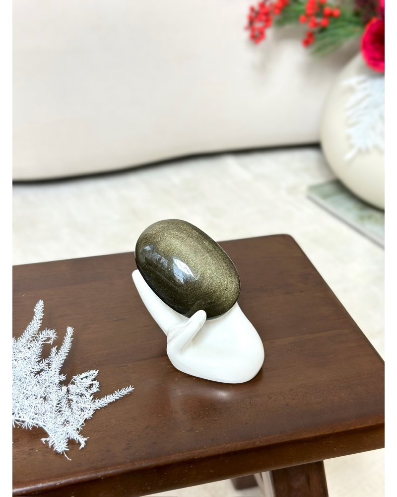 Drahý kámen zlatý obsidián Mexiko 82g