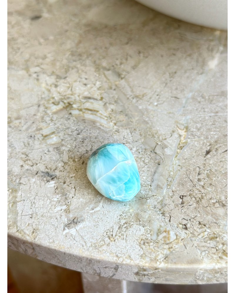 Polodrahokam larimar leštěný Dominikánská r. 13g