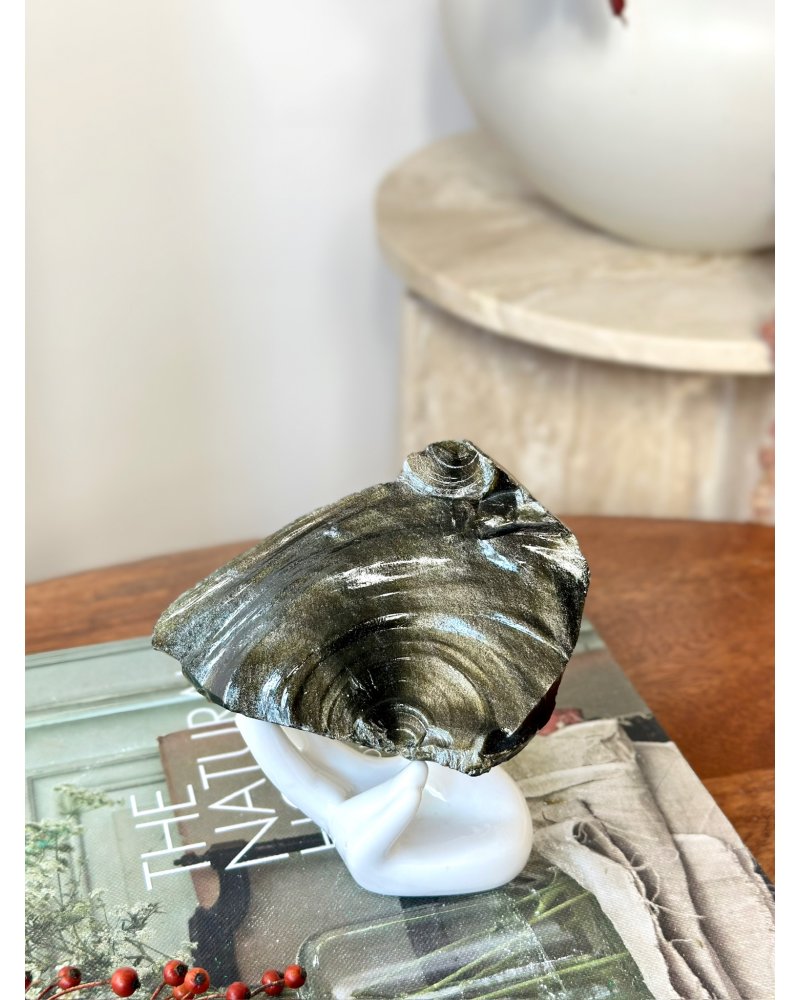 Minerál zlatý obsidián surový Mexiko 235g