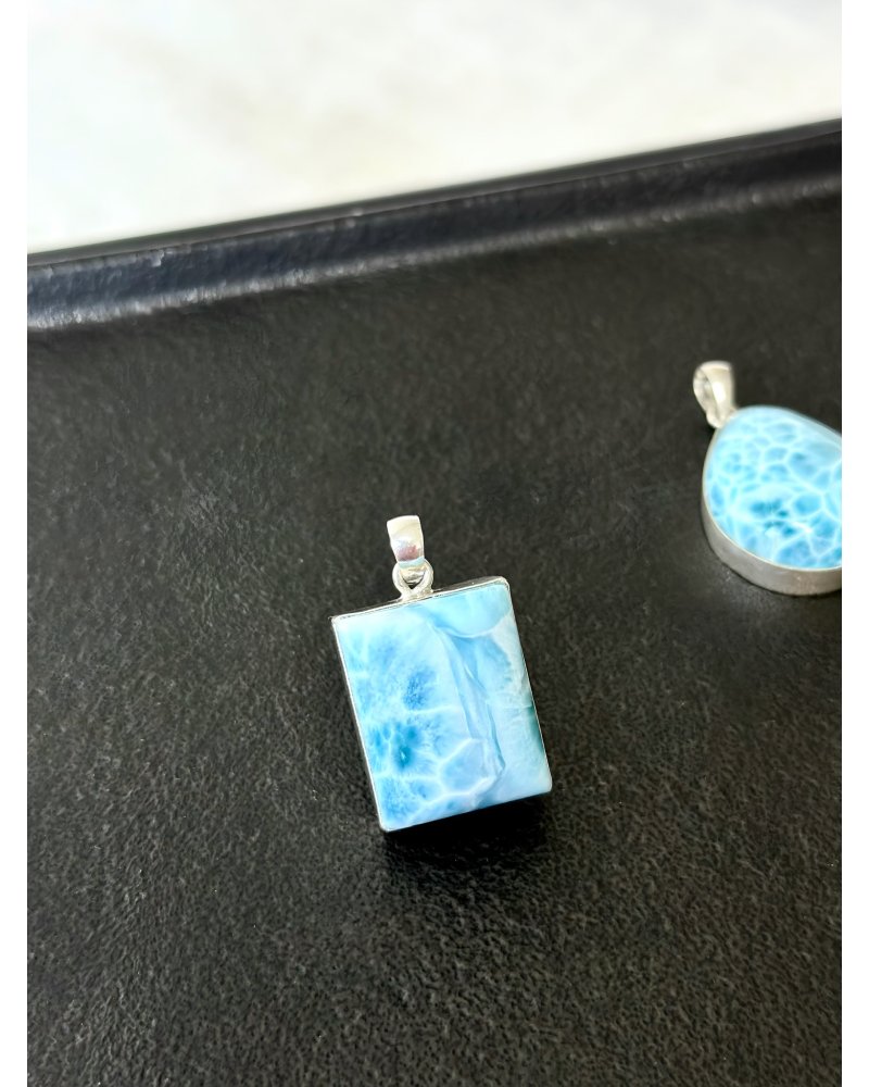 Larimar přívěšek na náhrdelník silver Dom.rep. 13,3g
