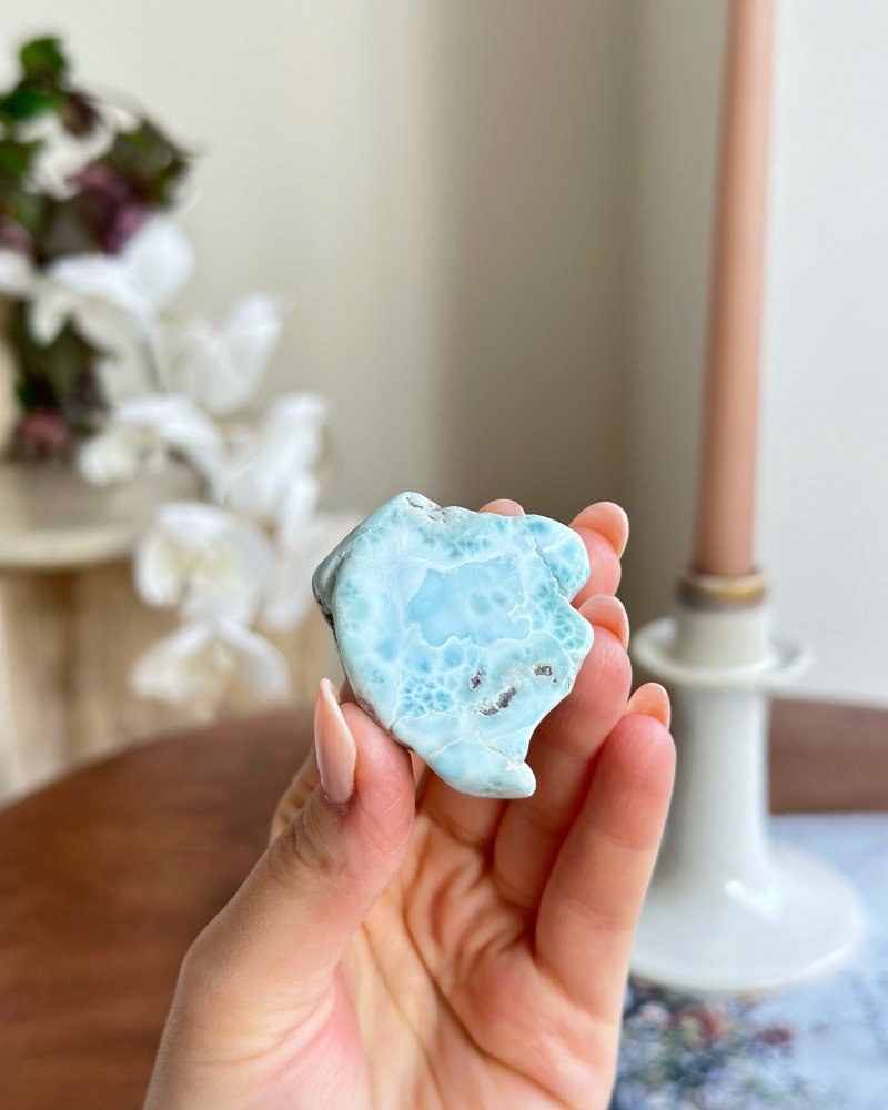 Larimar leštěný minerál Dominikánská r. 33g