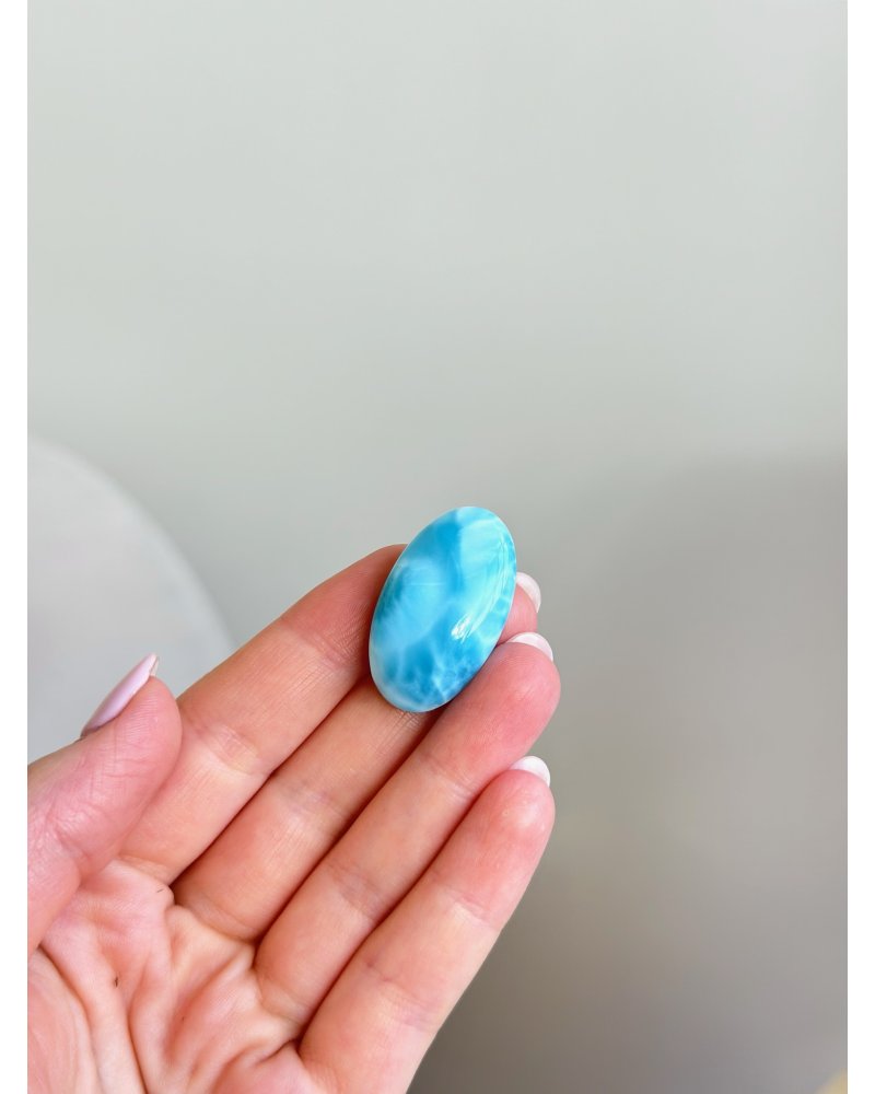 Larimar leštěný minerál Dominikánská r. 8,8g