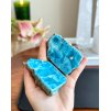 Larimar surová geoda půlená Dominikánská r. 327g TOP