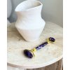 Masážní váleček z ametystu face roller