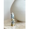 Oceánský jaspis s mini geodami, špice obelisk 11cm 93g