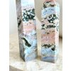 Oceánský jaspis s mini geodami, špice obelisk 13cm 170g