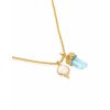 Pozlacený náhrdelník s akvamarínem Tales From Within