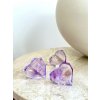 Broušené ametystové srdce fazetované 32g