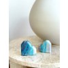 Fazetované srdce z minerálu modrý trolit 88g