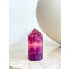 Jemný fialový fluorit hrot obelisk 125g AAA
