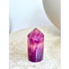 Jemný fialový fluorit hrot obelisk 125g AAA