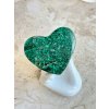 Malachitové srdce leštěné Kongo 75g