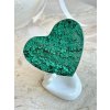 Malachitové srdce leštěné Kongo 116g
