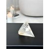 Křišťál a zlatý léčitel broušený diamant Brazílie 242g AAA