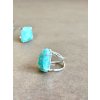 Prsten z amazonitu silver Brazílie č.2