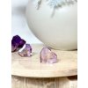 Polodrahokam ametrín srdce fazetované Bolívie AAA 32g