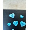 Polodrahokam Larimar srdíčko Dominikánská rep. 20g AAA