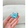 Polodrahokam Larimar srdíčko Dominikánská rep. 20g AAA