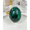 Vejce z malachitu leštěné maxi Kongo 513g 8cm