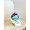 Fluoritová koule s vnitřními krystaly 6,5cm 326g