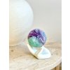 Fluoritová koule s vnitřními krystaly 6,5cm 326g