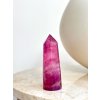 Jemný fialový fluorit hrot obelisk 177g AAA