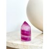 Jemný fialový fluorit hrot obelisk 111g AAA