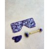 Dárkový masážní set roller, gua sha a maska z ametystu