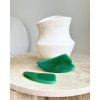 Masážní kámen gua sha velká z jadeitu zeleného