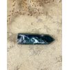 Obelisk zelený achát s chalcedonem špice 6cm