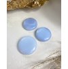Modrý chalcedon leštěná hmatka Turecko 4,5cm