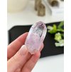 Ametyst krystal surový s pohyblivou bublinkou vody a duhou 46g