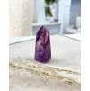 Fluoritový obelisk fialový hrot leštěný AAA 6m