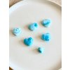 Larimar srdíčko oboustranné Dominikánská rep. 7,5g AAA