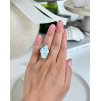Larimar prsten kruhový gold Dominikánská rep. 9g
