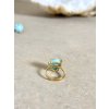 Larimar prsten pozlacený Dominikánská rep.