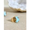Larimar prsten pozlacený Dominikánská rep.