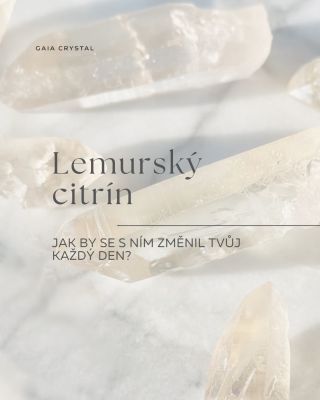 Novinka na skladě ✨ Do našeho prostoru právě dorazily vzácné lemurské krystaly, nositelé pradávné paměti, světla a silné...
