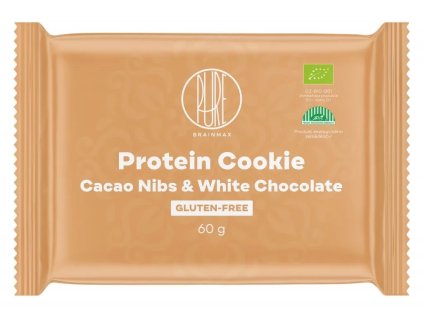 BrainMax protein cookie kakaove boby a bila coko 60g