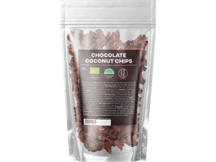 brainmax pure chocolate coconut chips kokosove chipsy v cokolade bio 250 g