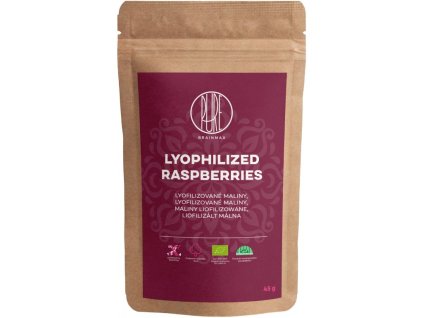 brainmax pure lyophilized raspberries lyofilizovane maliny bio 45 g