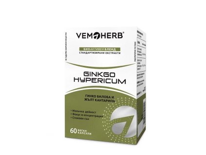 vemoherb ginkgo hypericum 60 caps
