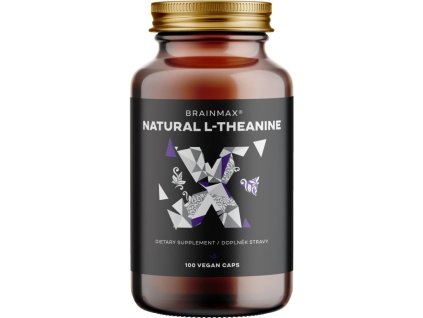 BrainMax Natural L Theanine, 100 rastlinných kapsúl