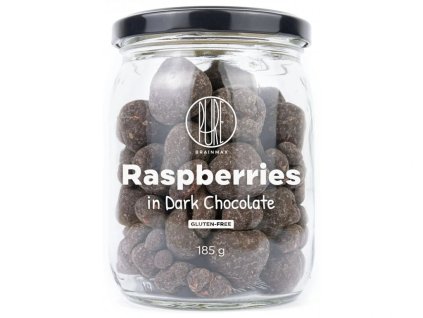 BrainMax Pure Lyofilizované maliny v horkej čokoláde, 185 g