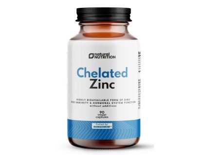 Natural Nutrition Zinok chelát (bisglycinát) 90 kapsúl