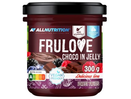 Allnutrition FRULOVE Choco In Jelly Forest Fruits (Čokoláda lesné ovocie) 300 g