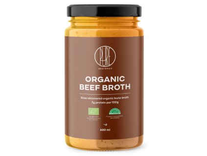 BrainMax Pure Hovädzí vývar v pohári, BIO, 600 ml