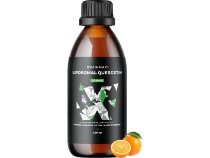 BrainMax Liquid Liposomal Quercetin, Orange, 250 mg, 250 ml