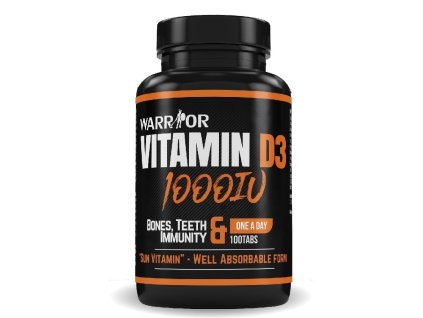 Warrior Vitamin D3 1000IU 100 tabliet