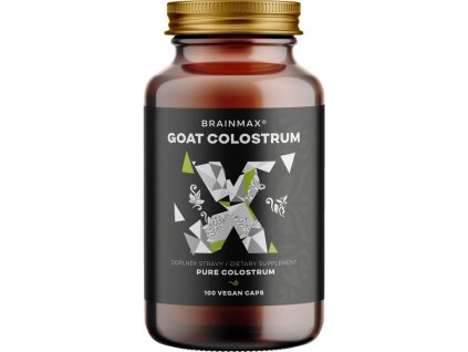 BrainMax Goat Colostrum, kozie kolostrum 250 mg, 100 rastlinných kapsúl